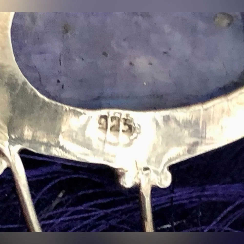 💜Sterling Silver Handcrafted Charoite Cuff Bracelet - Picture 7 of 13